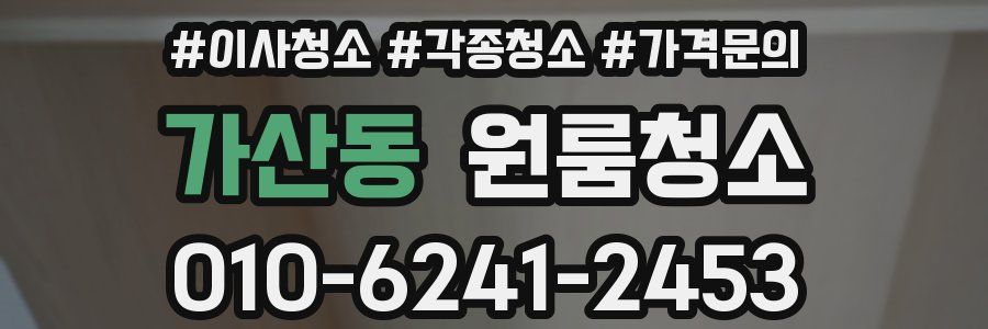 가산동 이사청소