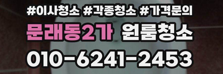 문래동2가 이사청소