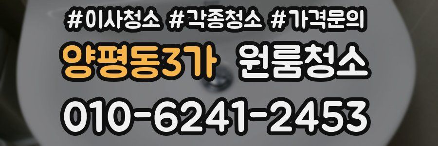 양평동3가 이사청소