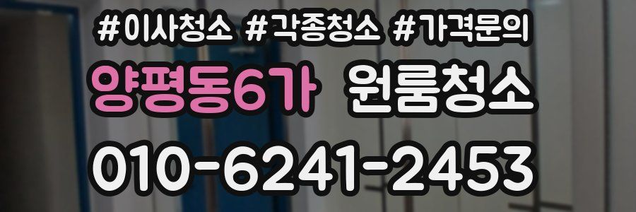양평동6가 이사청소