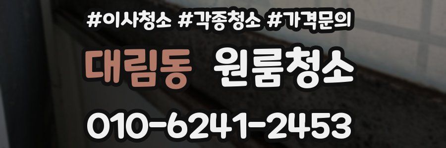 대림동 이사청소