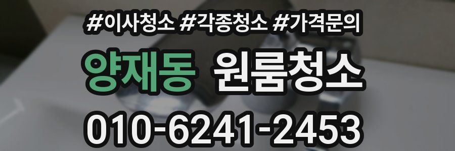 양재동 이사청소