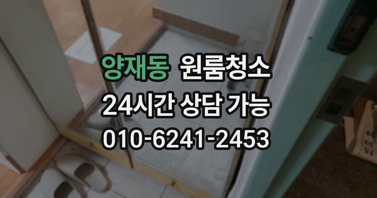 양재동 입주청소