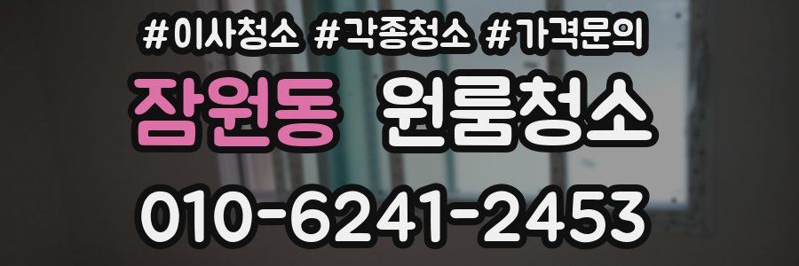 잠원동 이사청소