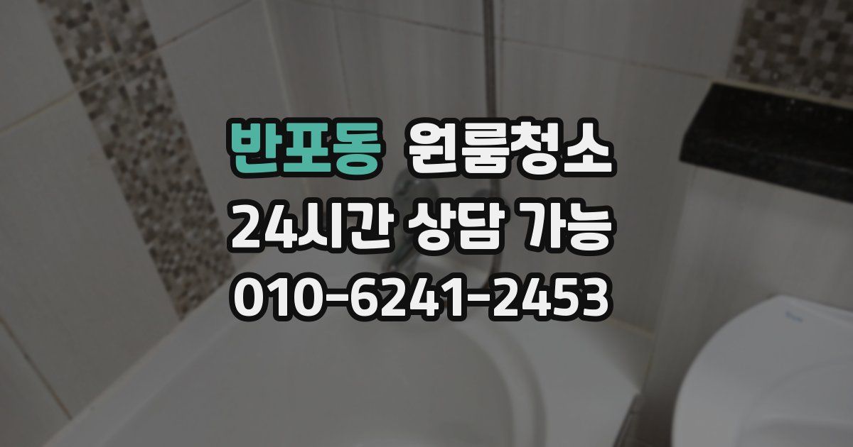 반포동 입주청소