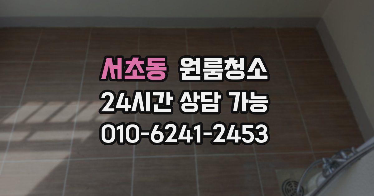 서초동 입주청소