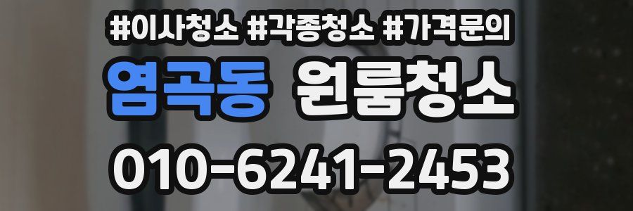 염곡동 이사청소