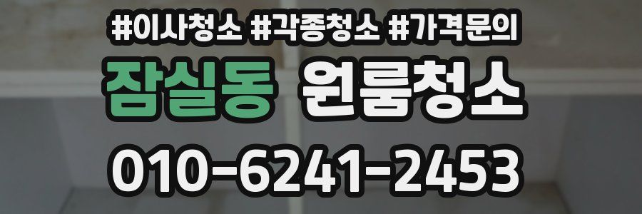 잠실동 이사청소