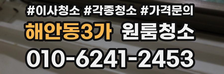 해안동3가 이사청소