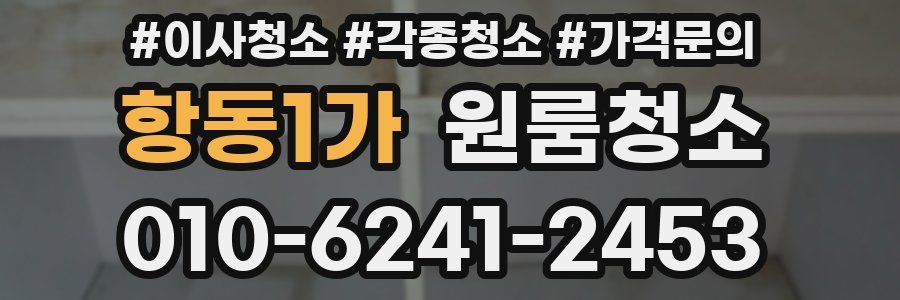 항동1가 이사청소