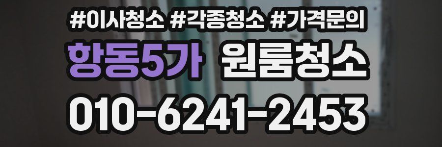 항동5가 이사청소