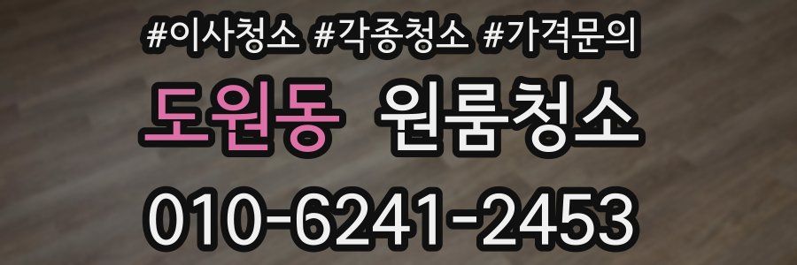 도원동 이사청소