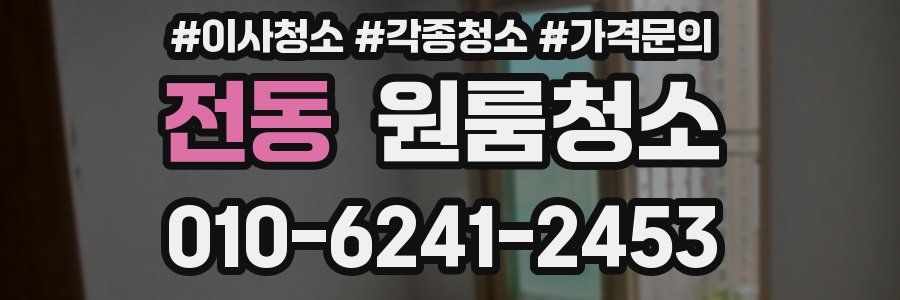 전동 이사청소