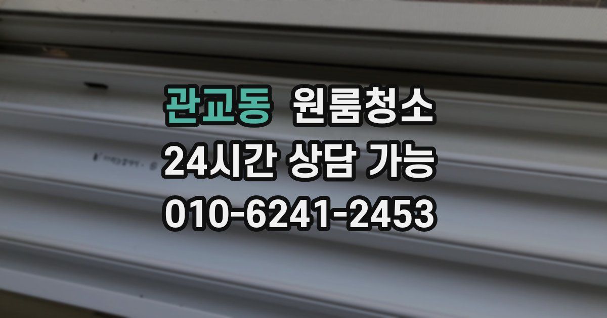 관교동 입주청소