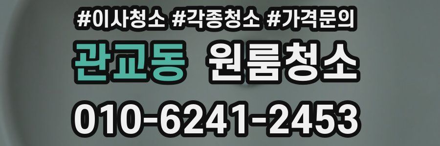 관교동 이사청소