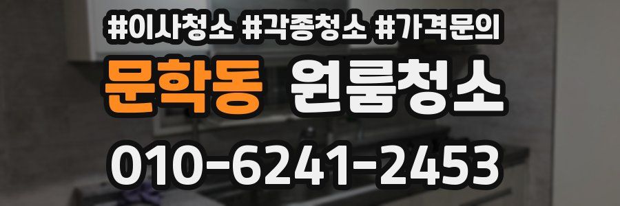 문학동 이사청소