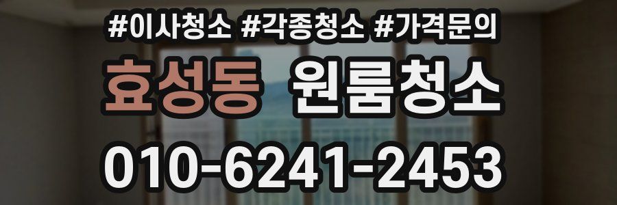 효성동 이사청소