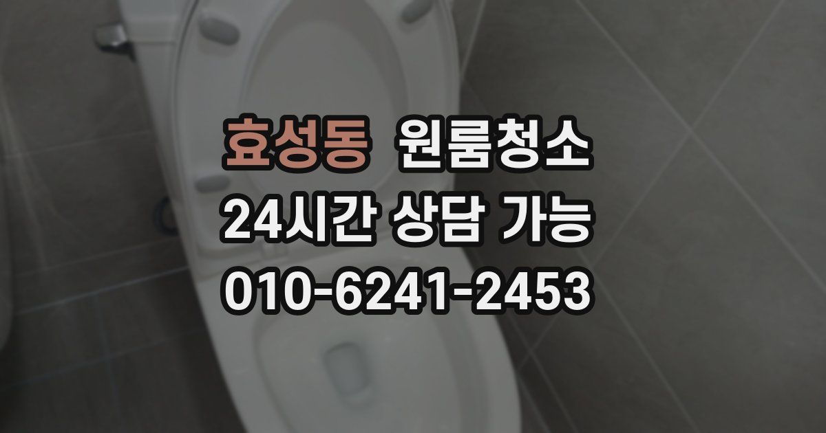 효성동 입주청소