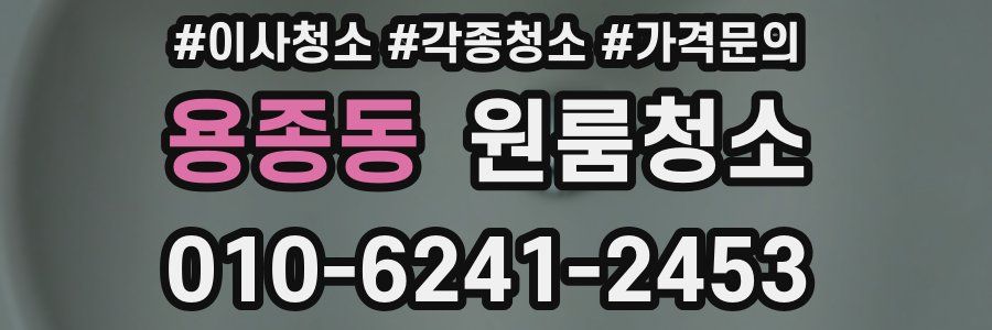 용종동 이사청소