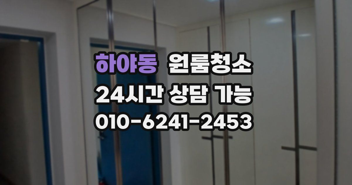 하야동 입주청소