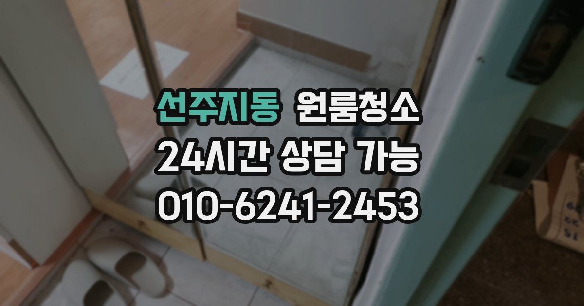 선주지동 입주청소