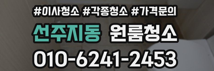 선주지동 이사청소