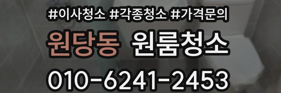 원당동 이사청소