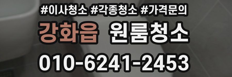 강화읍 이사청소