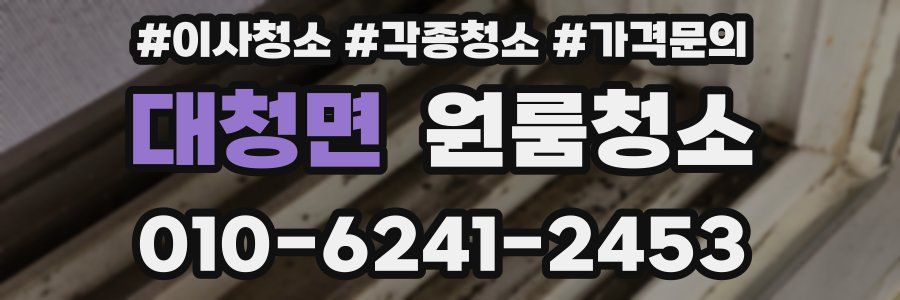 대청면 이사청소