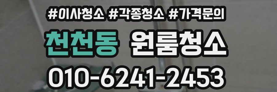 천천동 이사청소