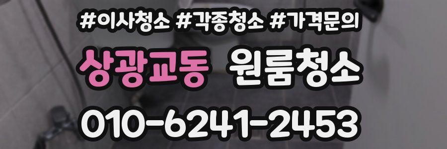 상광교동 이사청소