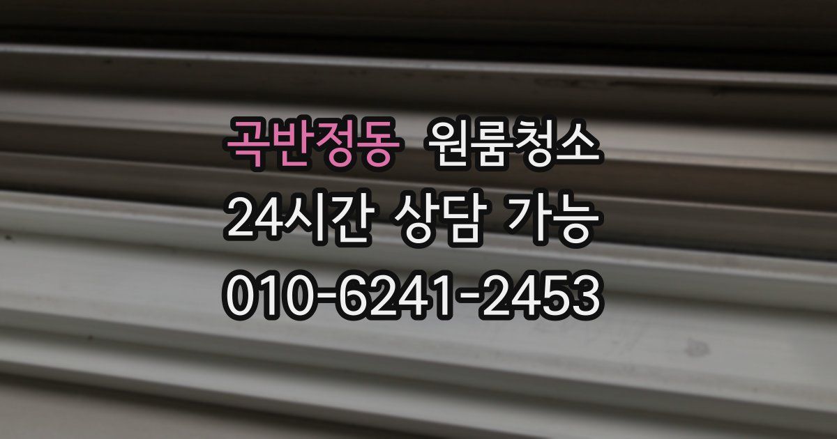 곡반정동 입주청소