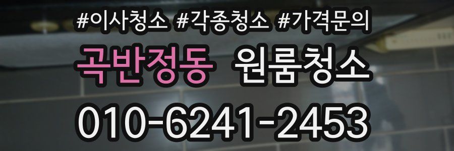 곡반정동 이사청소