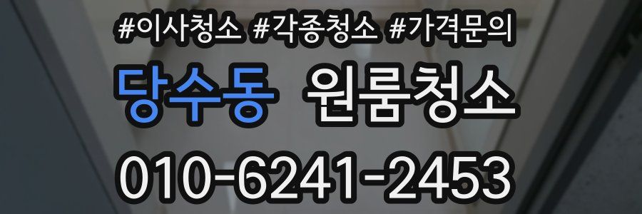 당수동 이사청소