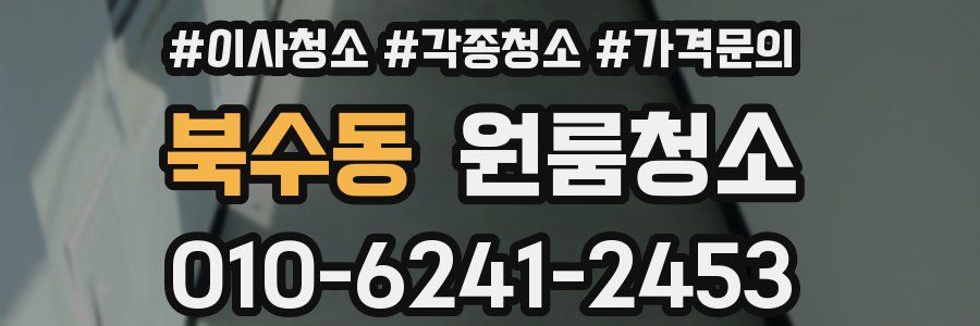 북수동 이사청소