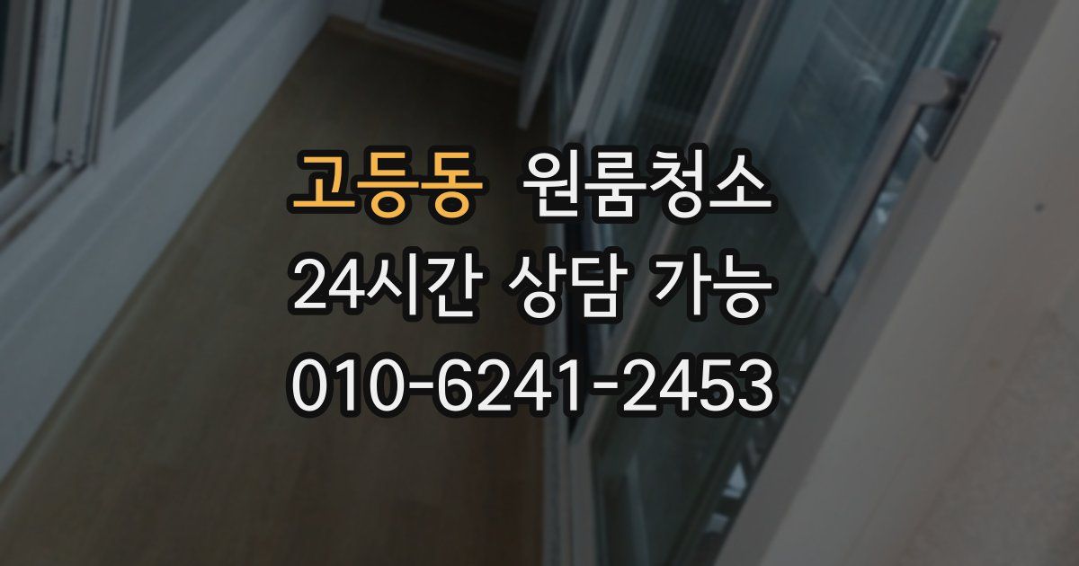 고등동 입주청소