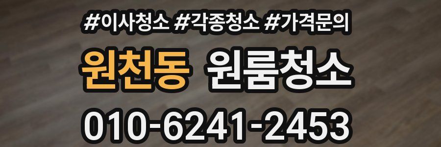 원천동 이사청소