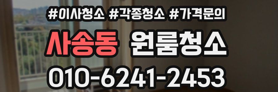 사송동 이사청소