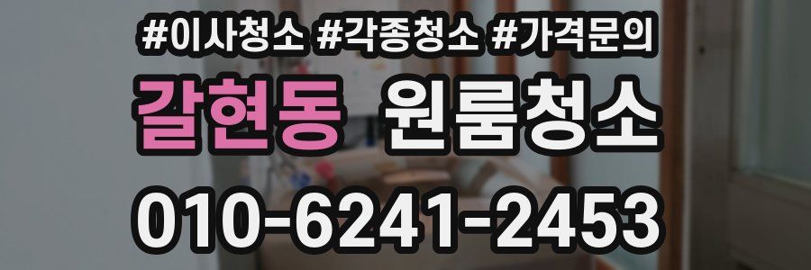 갈현동 이사청소