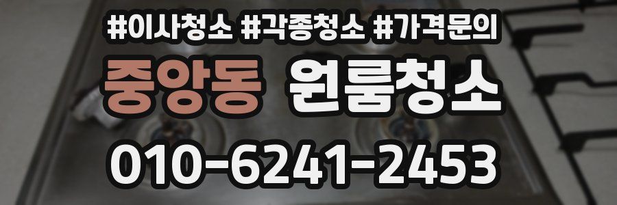 중앙동 이사청소