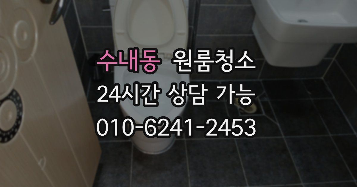 수내동 입주청소