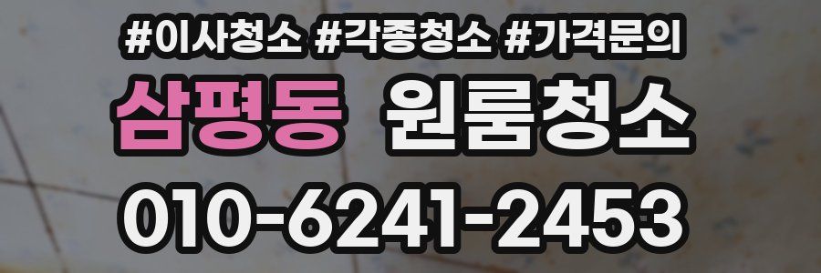 삼평동 이사청소