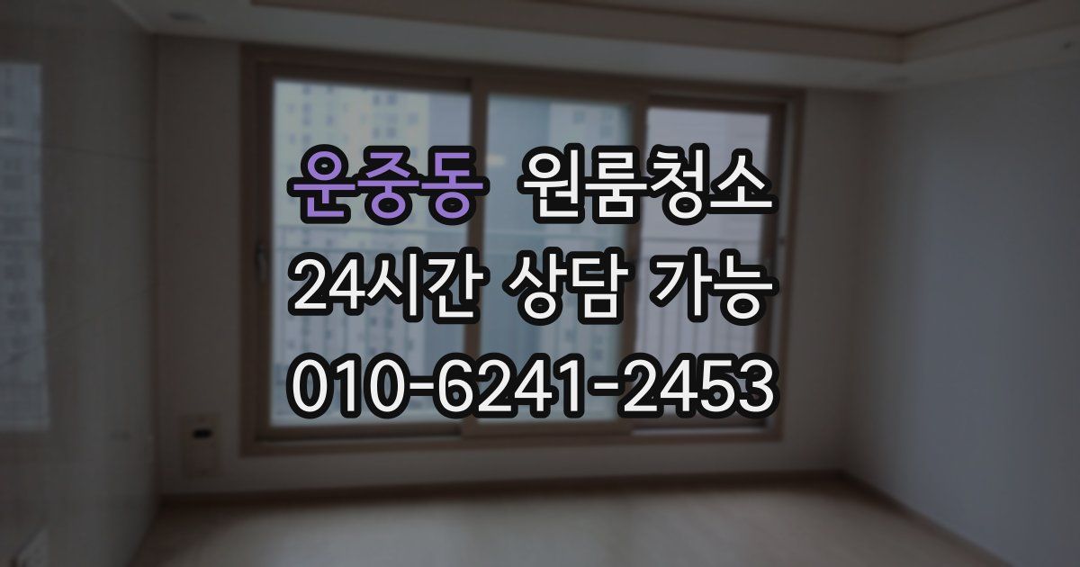 운중동 입주청소