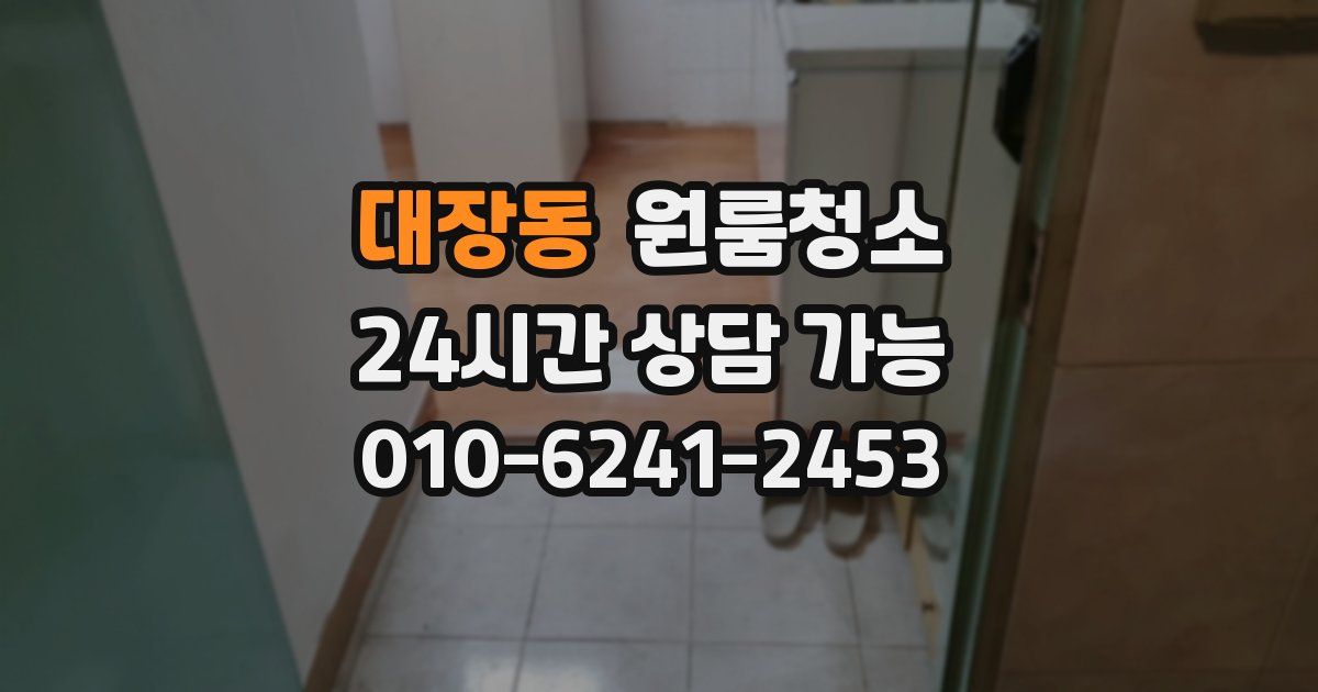 대장동 입주청소