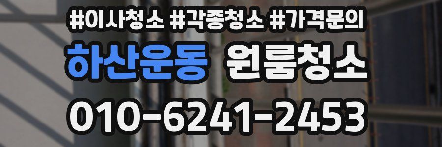 하산운동 이사청소