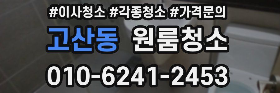 고산동 이사청소