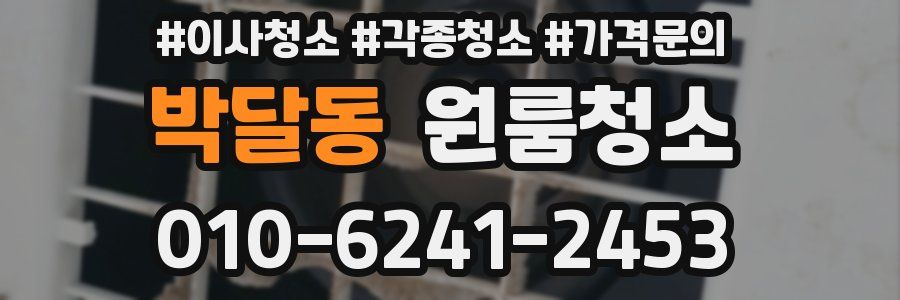 박달동 이사청소