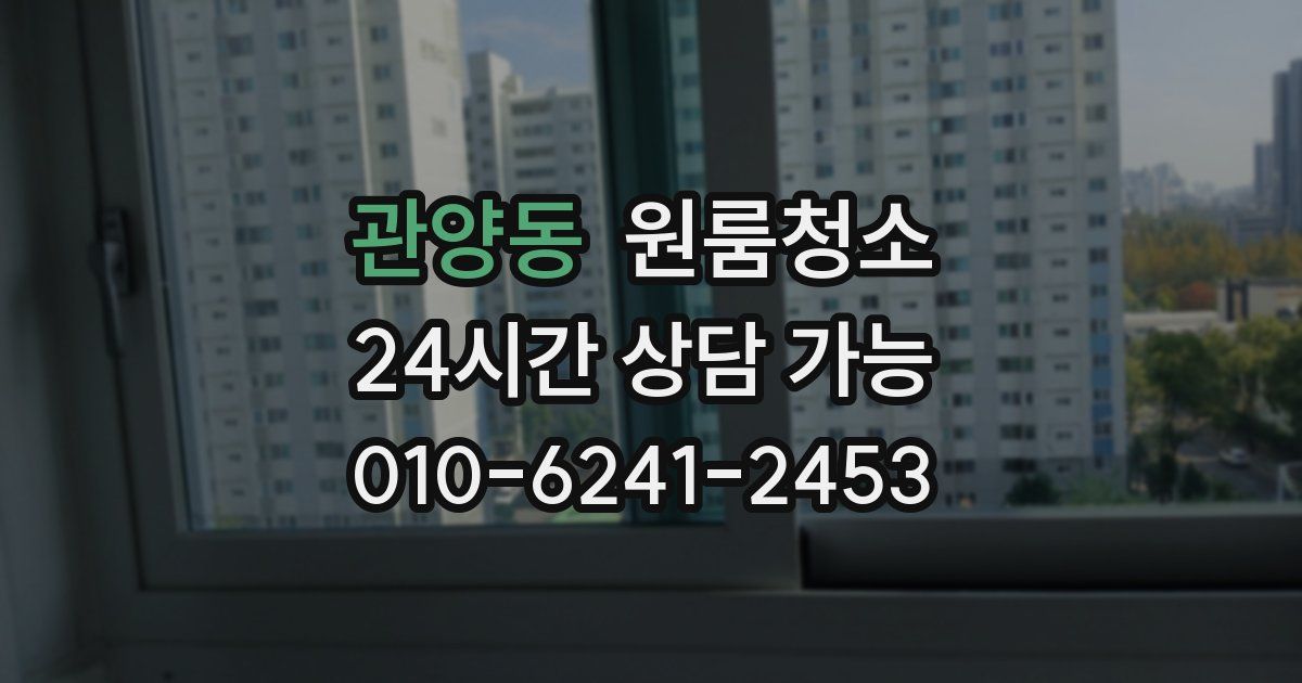 관양동 입주청소