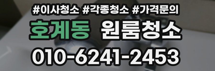 호계동 이사청소