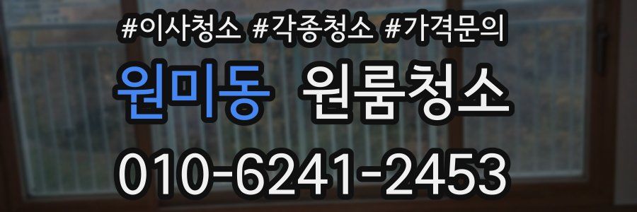 원미동 이사청소